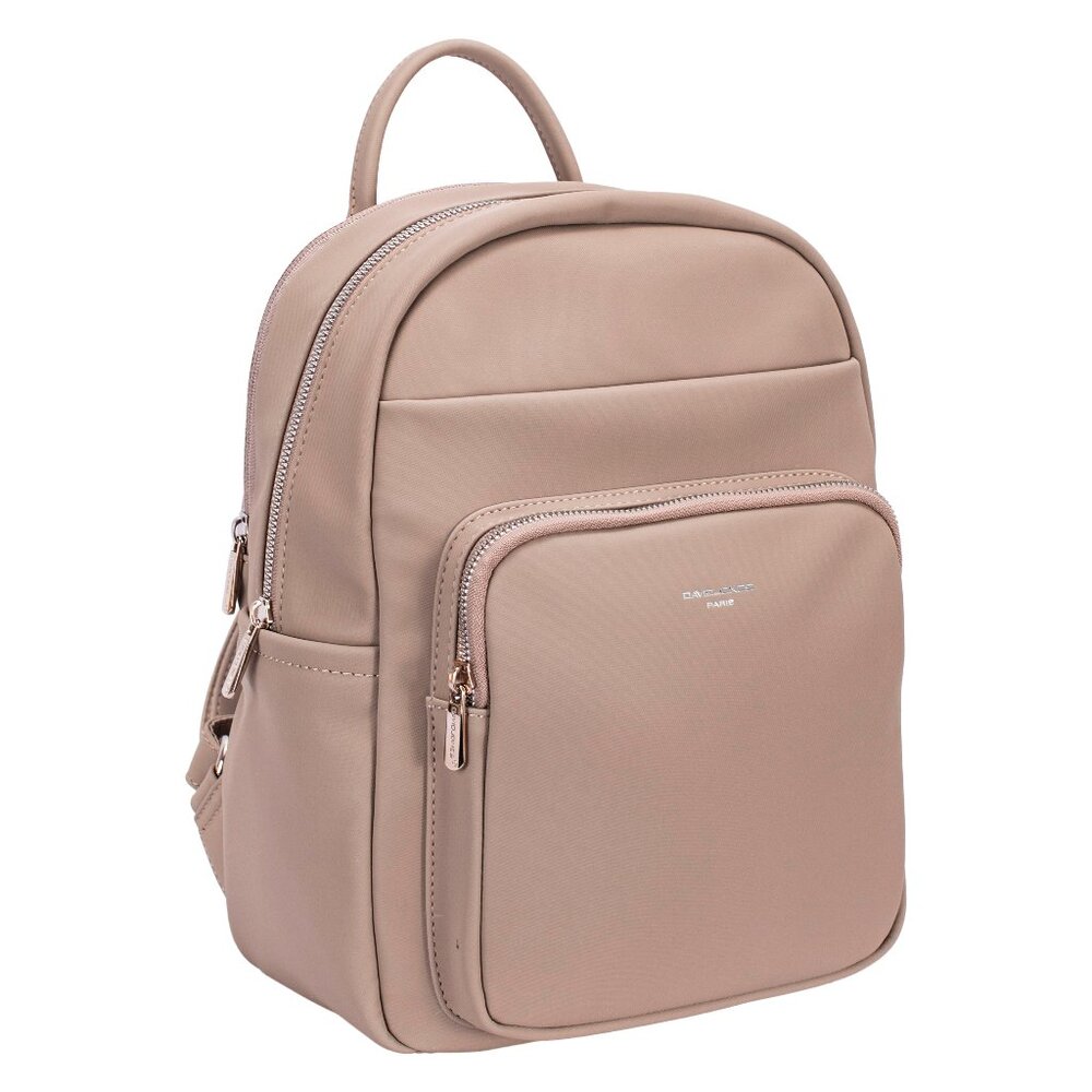 David Jones Paris Women Fashion Structured Medium Backpack - Adobe Rose